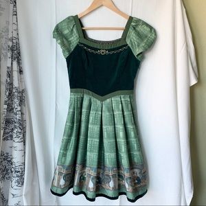 Secret Honey Disney Belle Green Library Dress